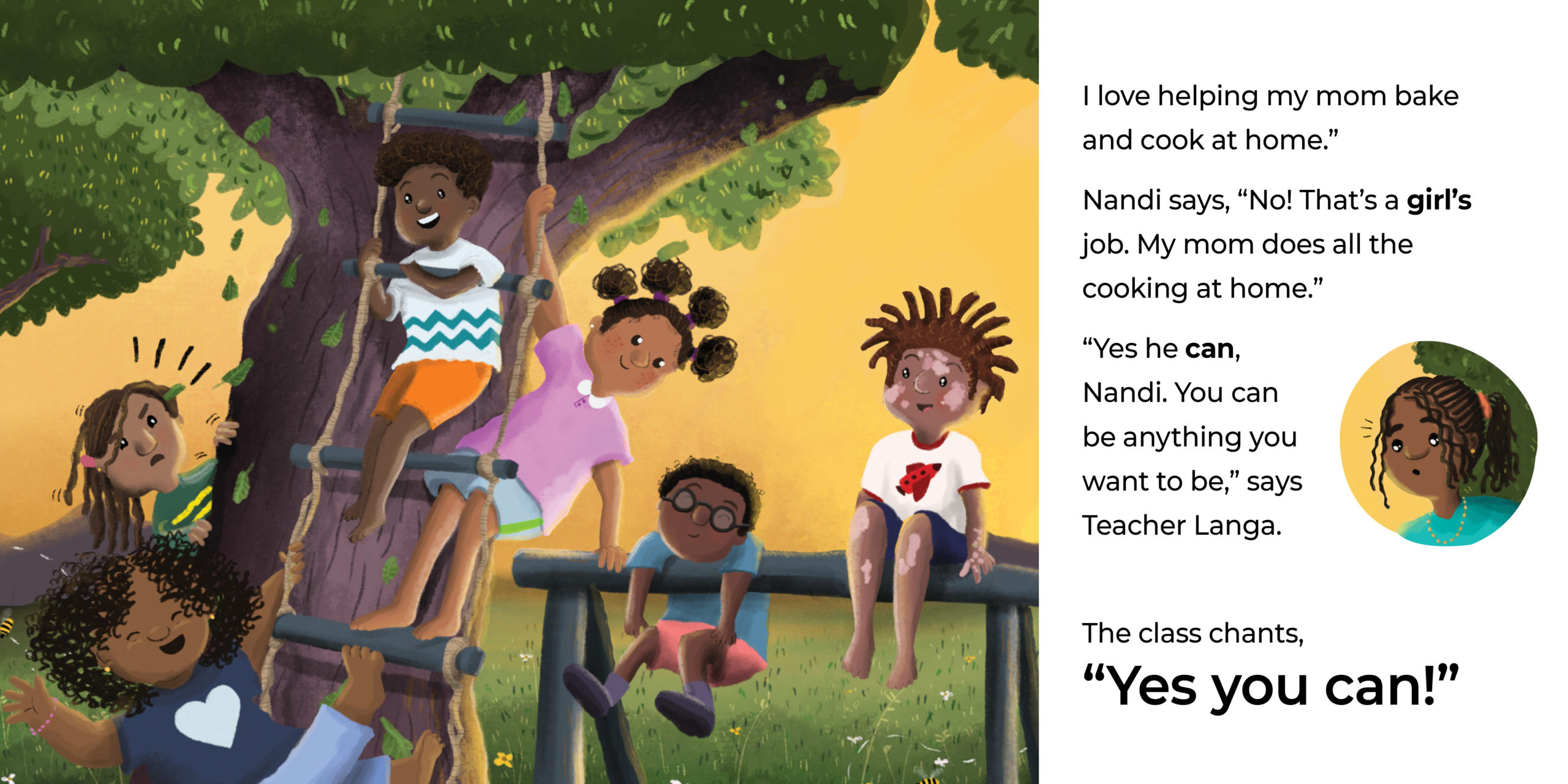 Yes you can! — original illustrated page 4, English text included