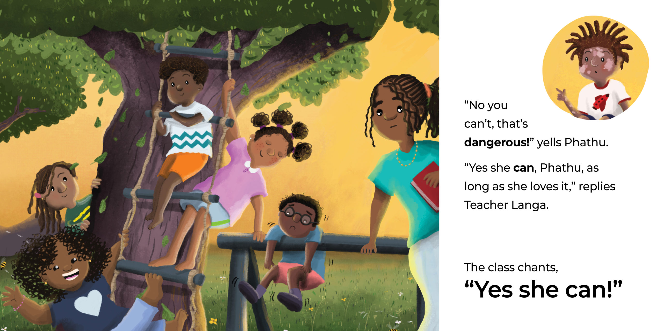 Yes you can! — original illustrated page 6, English text included