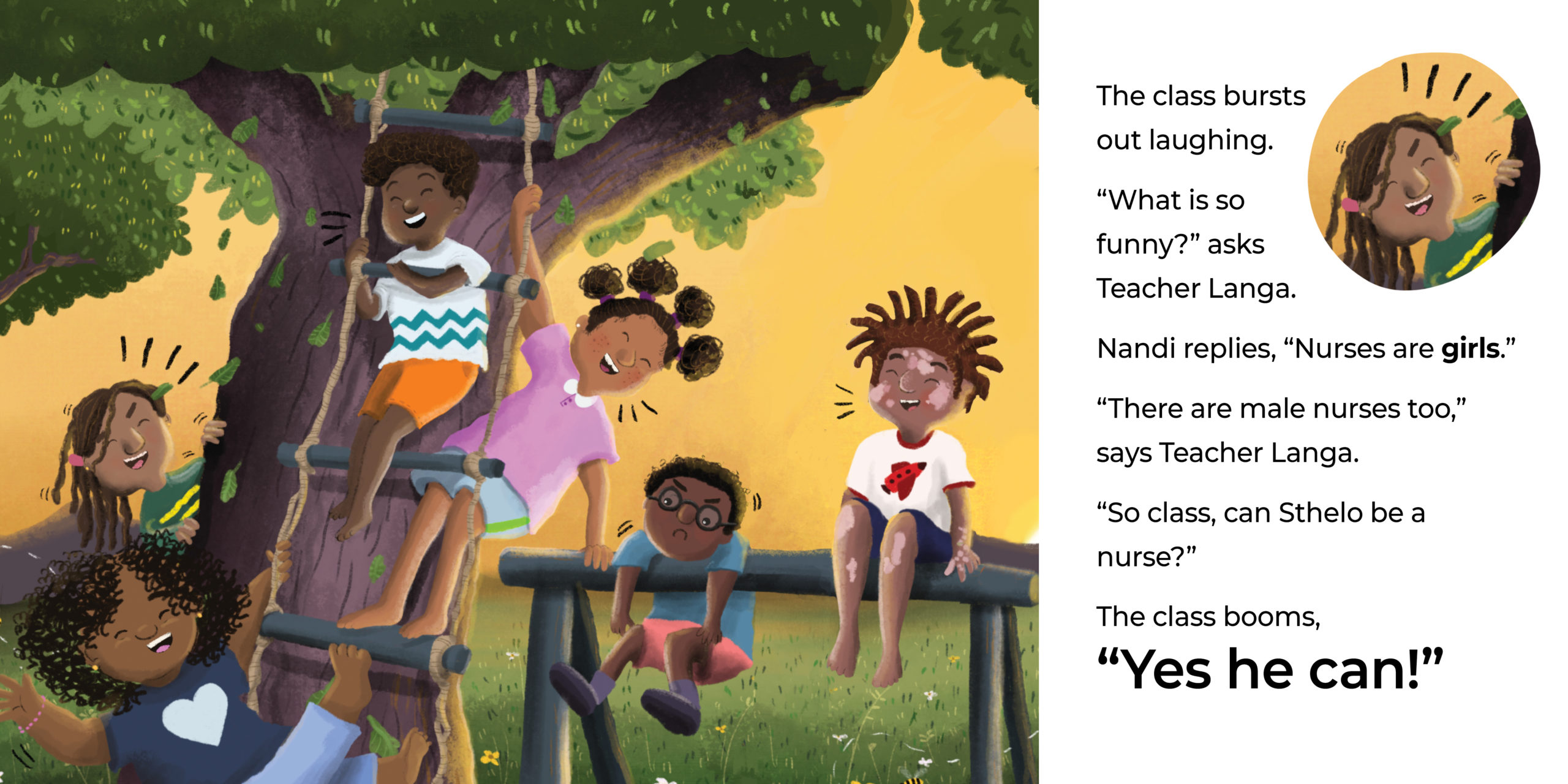 Yes you can! — original illustrated page 8, English text included