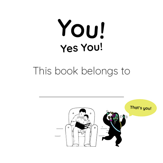You! Yes You! — original illustrated page 2, English text included
