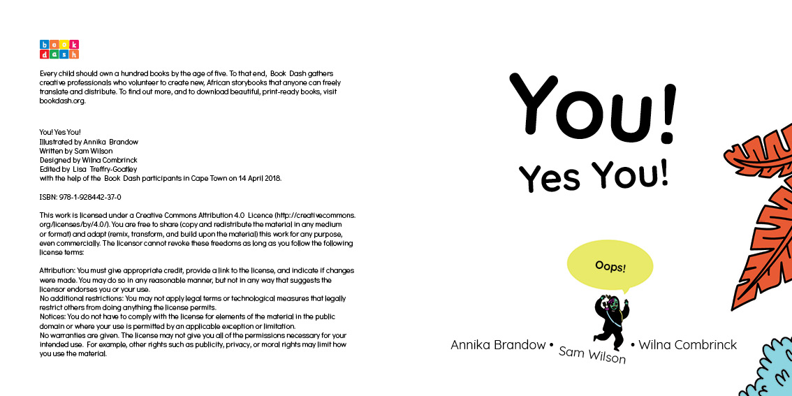 You! Yes You! — original illustrated page 4, English text included