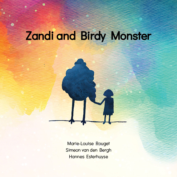 Zandi and Birdy Monster — original illustrated page 1, English text included