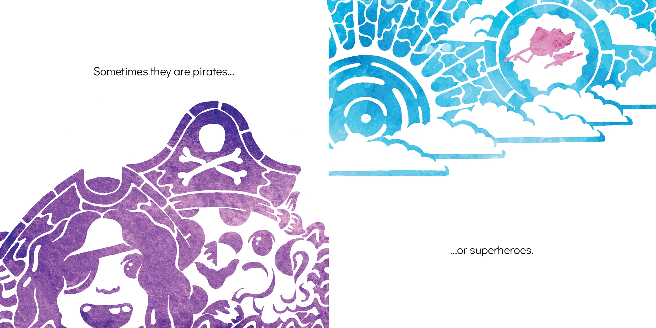 Zandi and Birdy Monster — original illustrated page 5, English text included