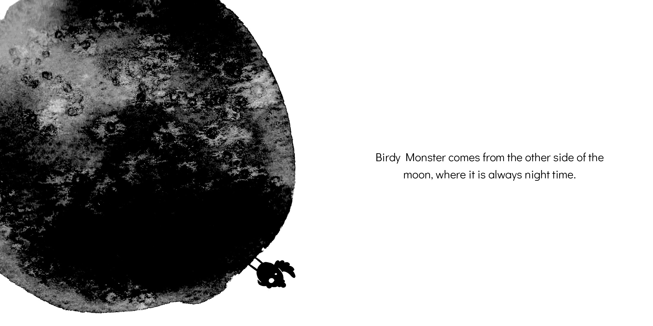 Zandi and Birdy Monster — original illustrated page 8, English text included