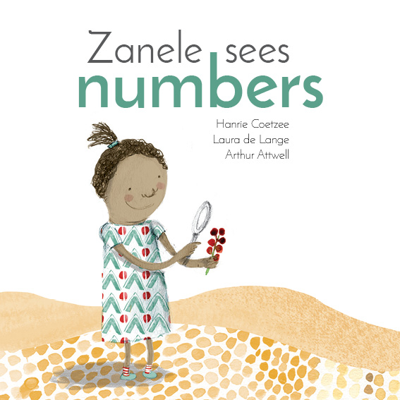 Zanele sees numbers — original illustrated page 1, English text included