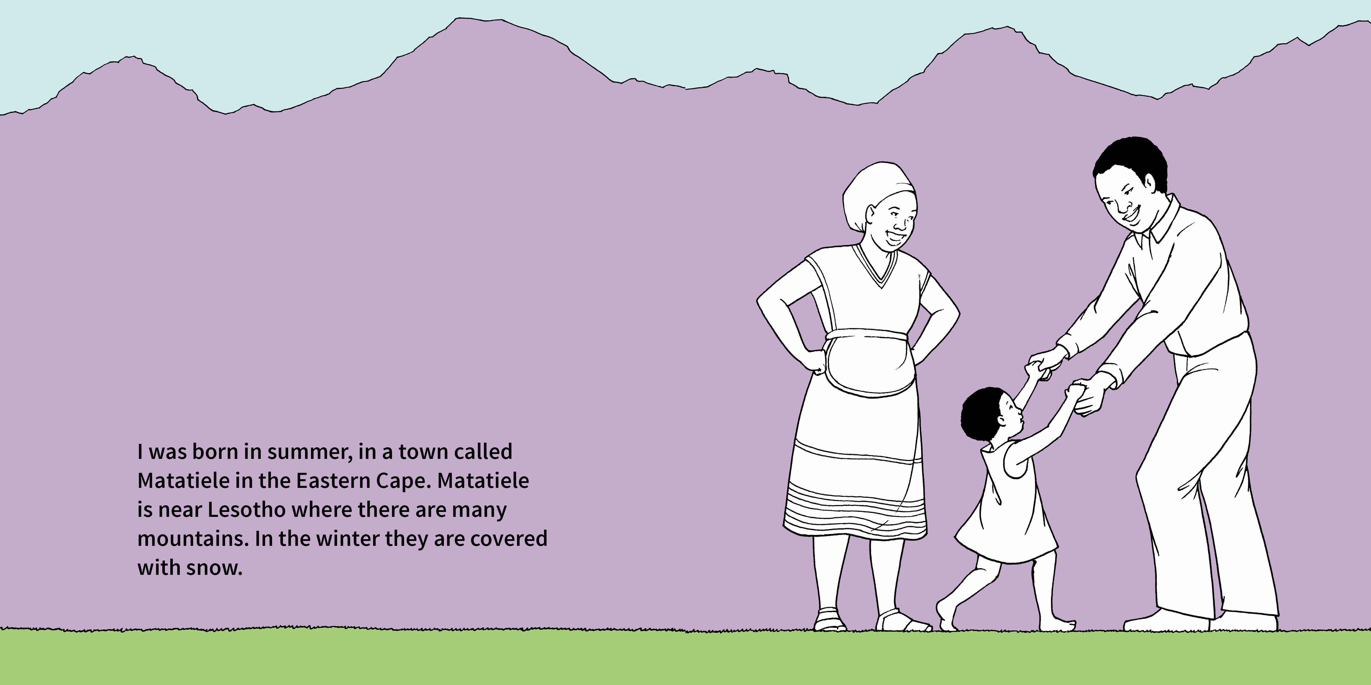 Zanele Situ: My Story — original illustrated page 2, English text included