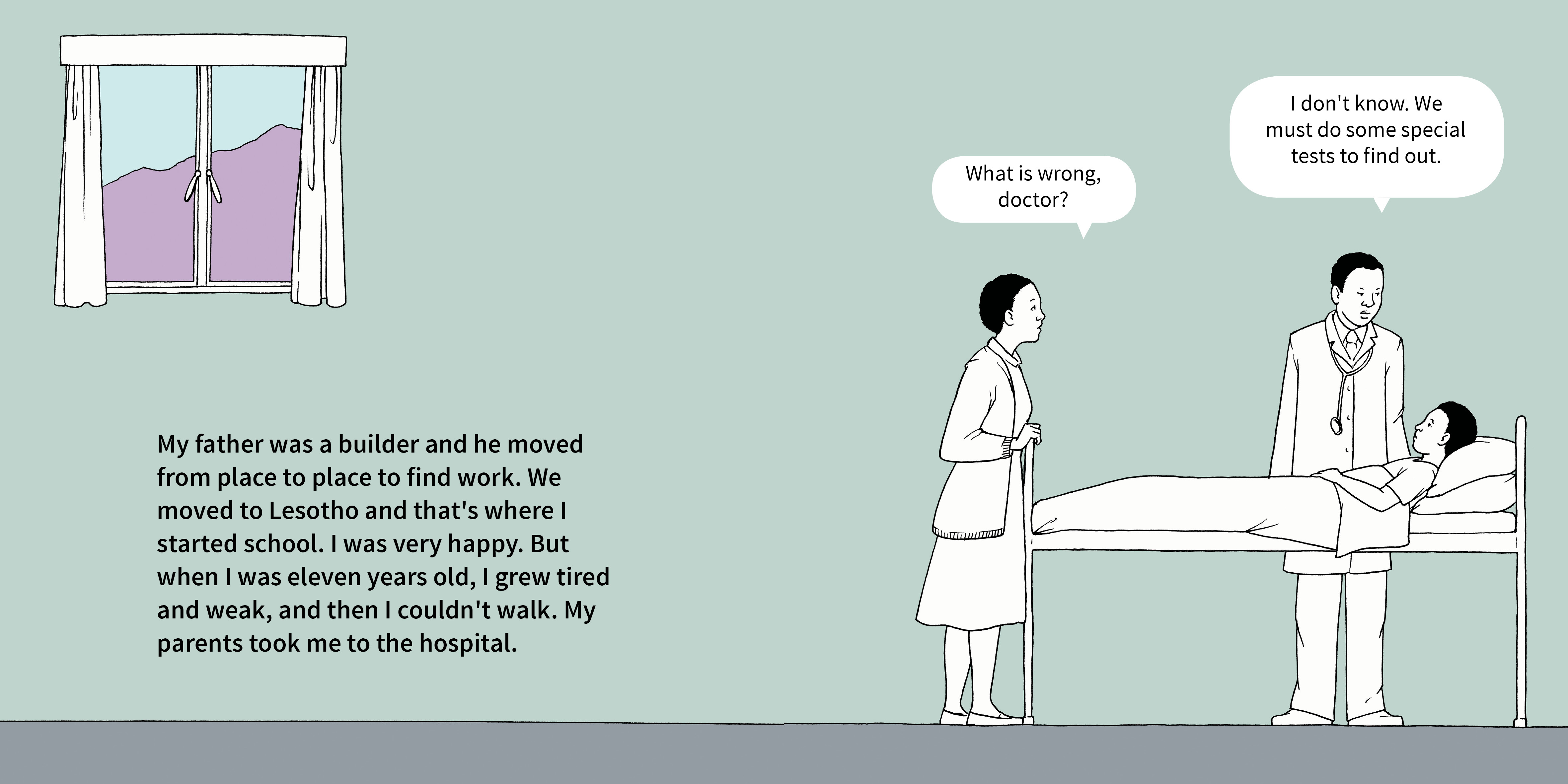 Zanele Situ: My Story — original illustrated page 3, English text included
