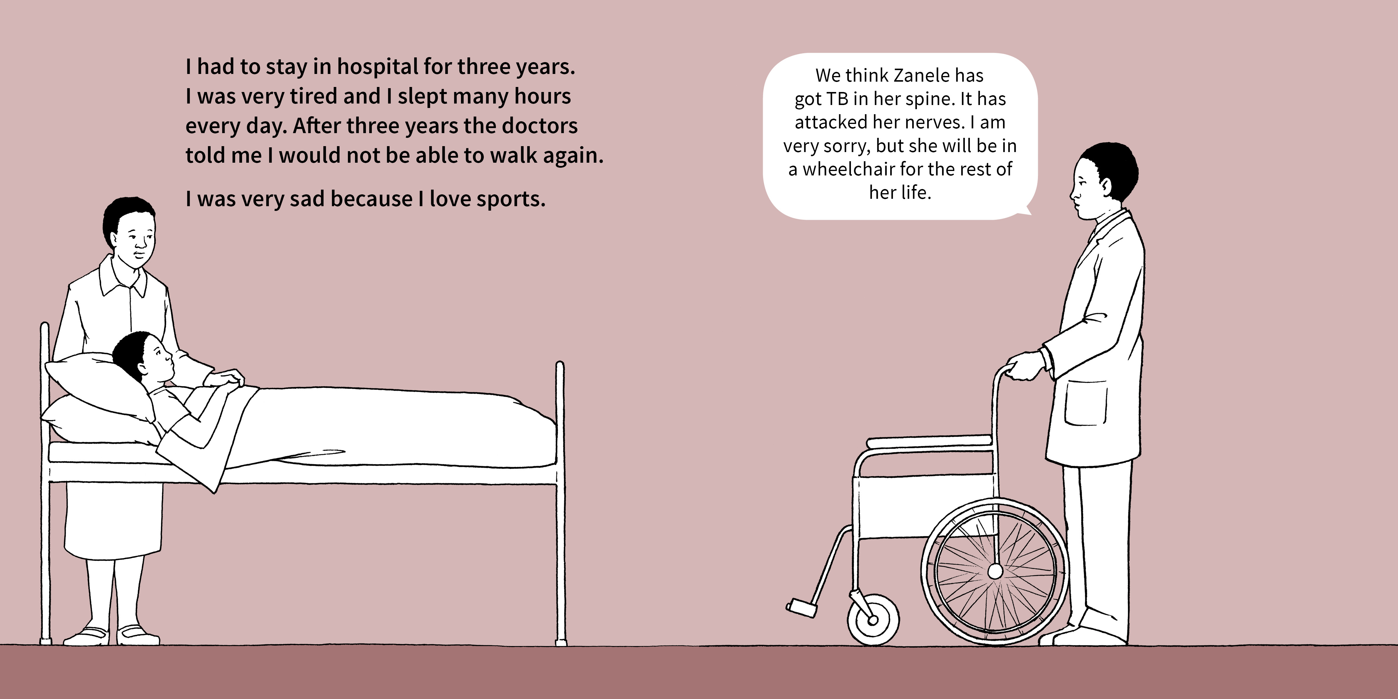 Zanele Situ: My Story — original illustrated page 4, English text included