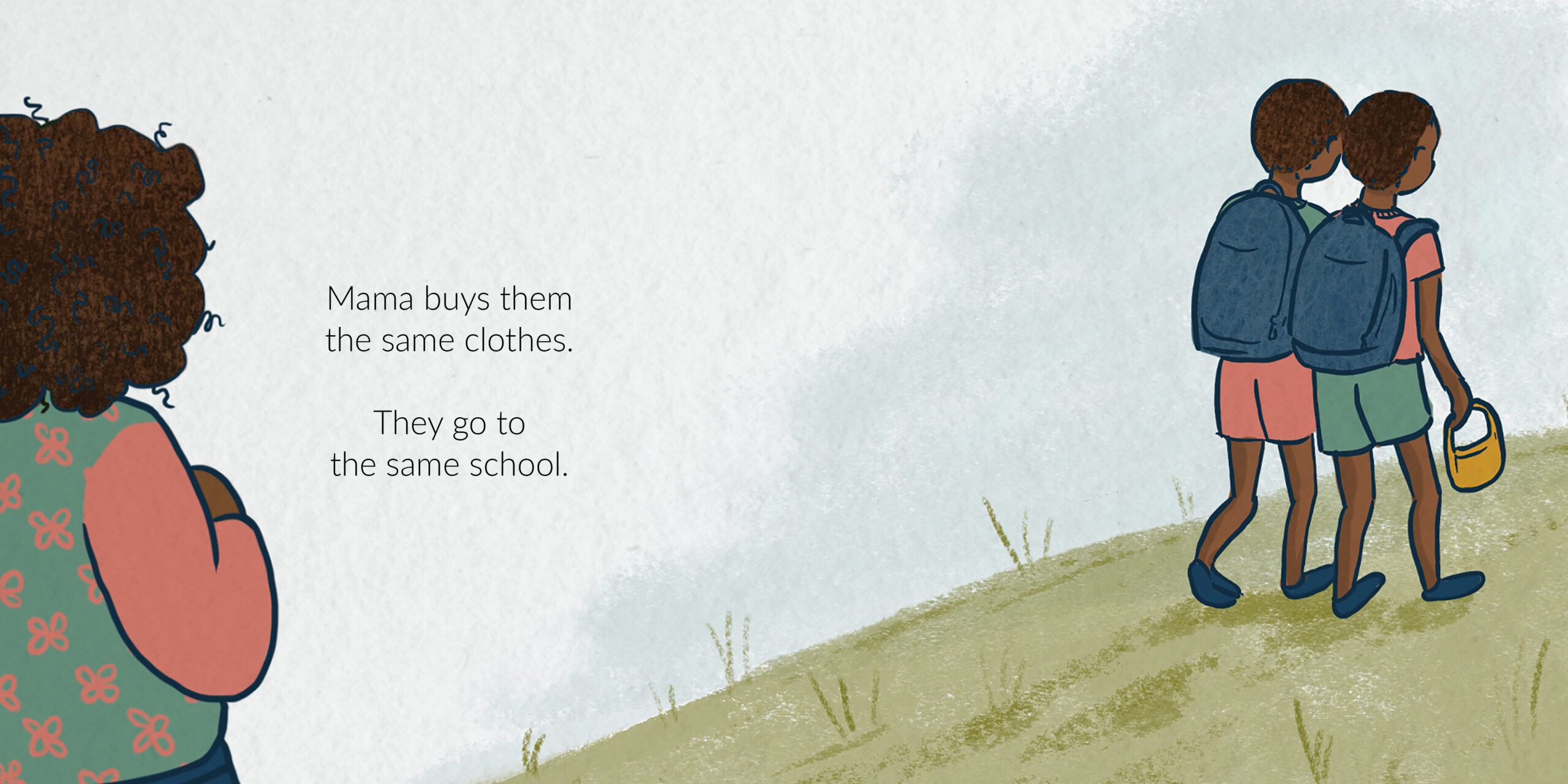 Zibu and Zizo — original illustrated page 3, English text included