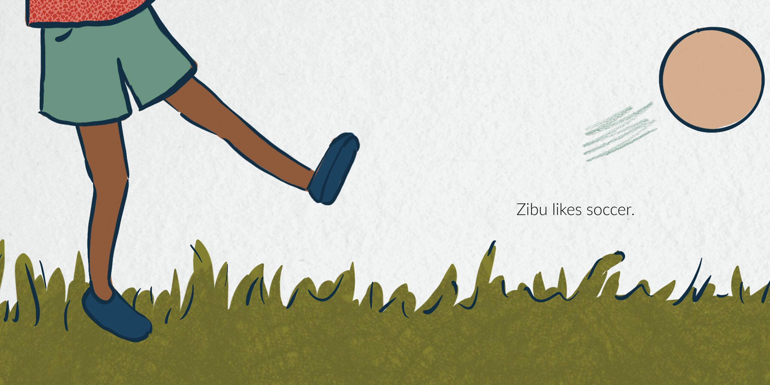 Zibu and Zizo — original illustrated page 6, English text included