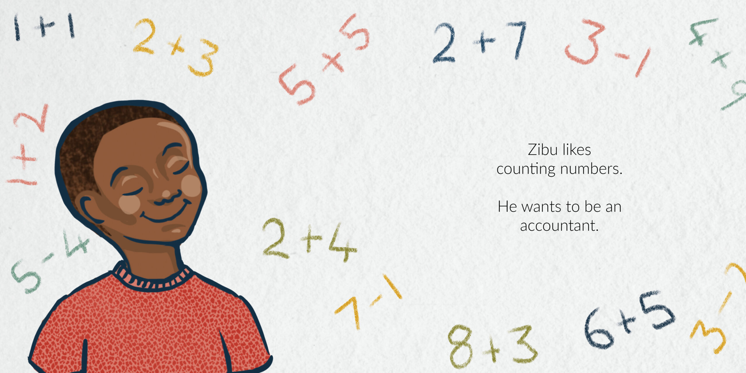 Zibu and Zizo — original illustrated page 10, English text included