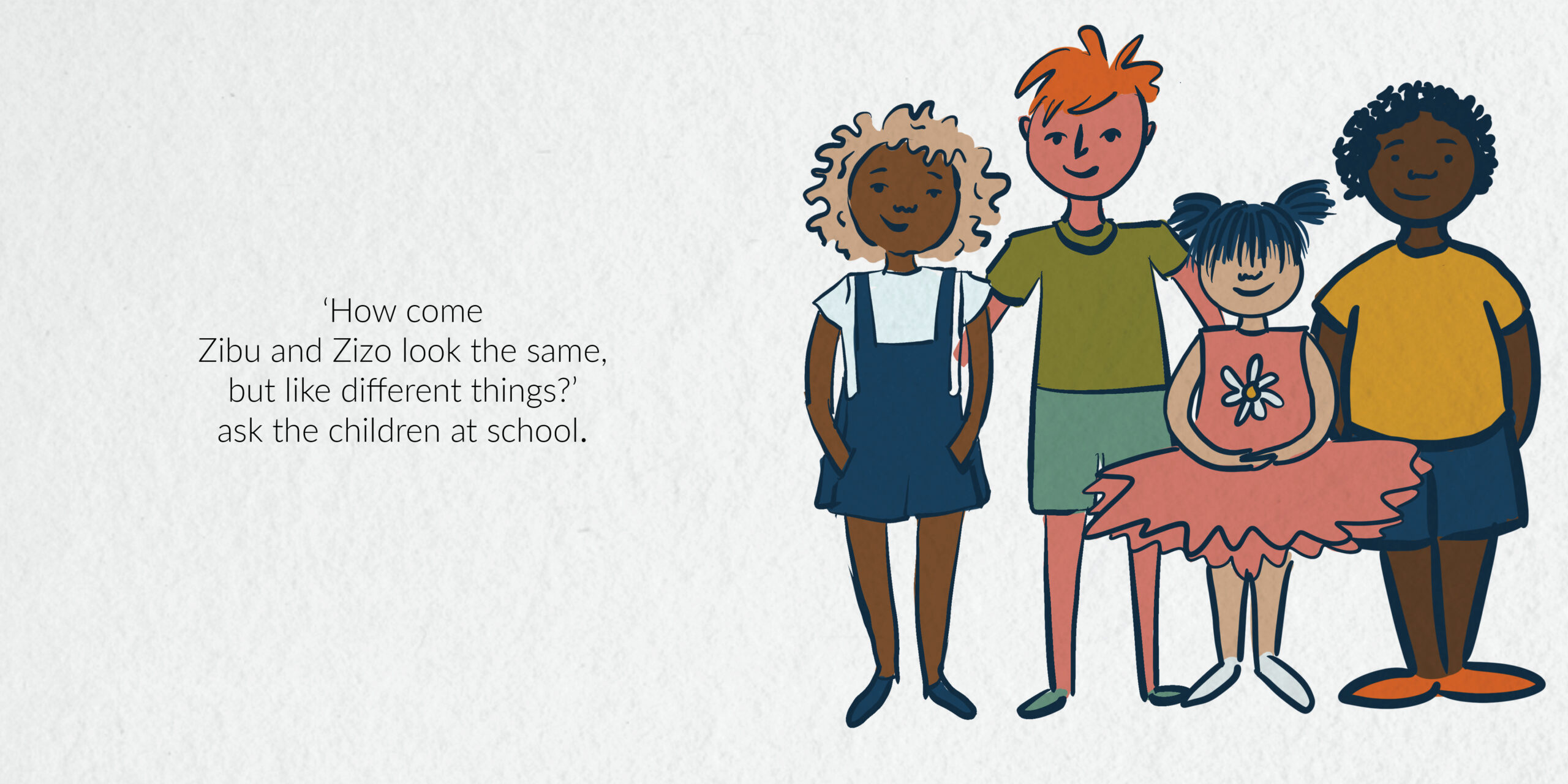 Zibu and Zizo — original illustrated page 12, English text included